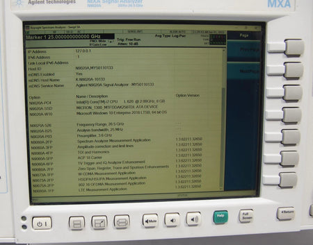 Keysight Agilent N9020A 20 Hz to 26.5 GHz MXA Signal Analyzer with Options