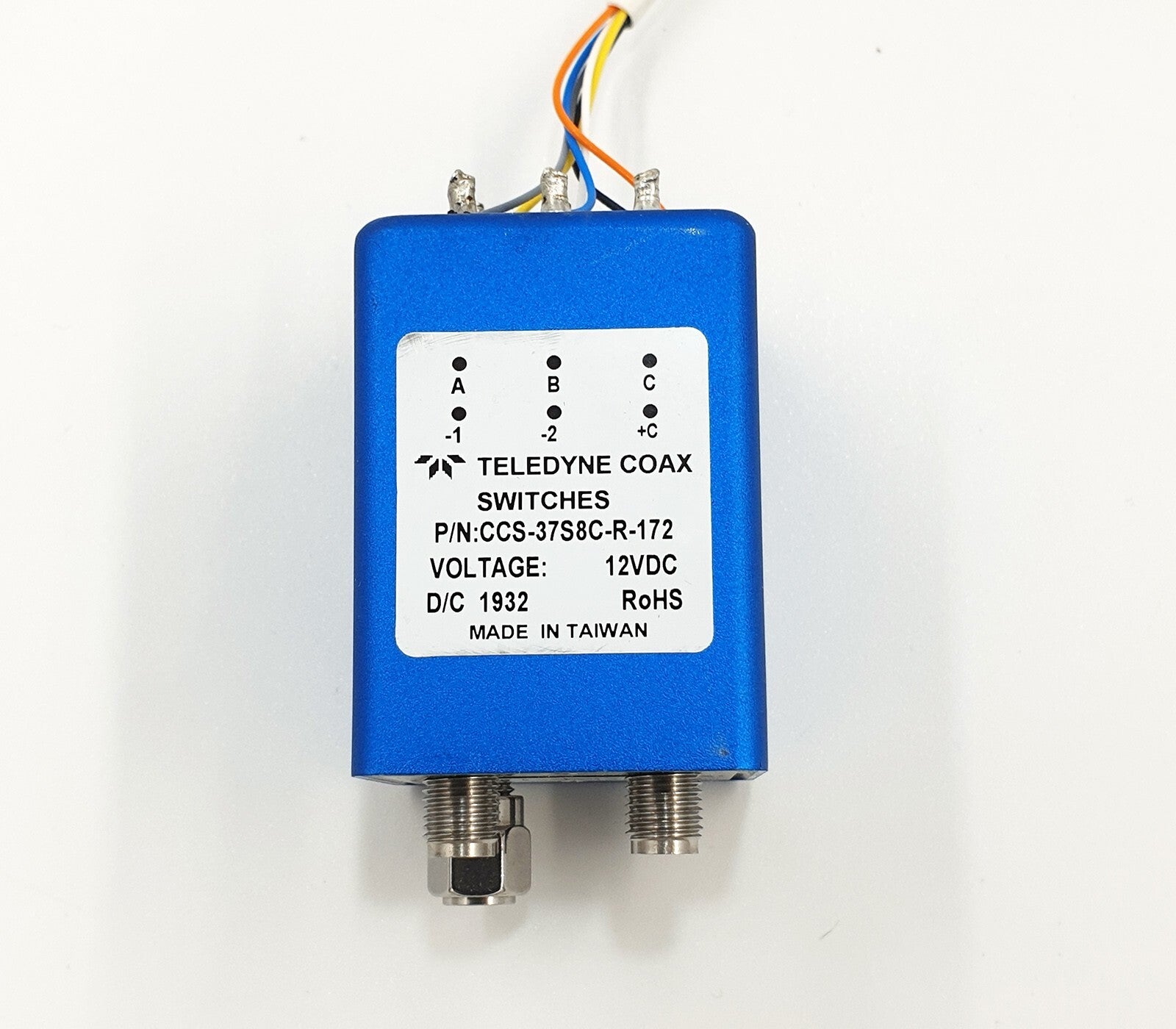 Teledyne 12V 18GHz SMA RF Coaxial Switch