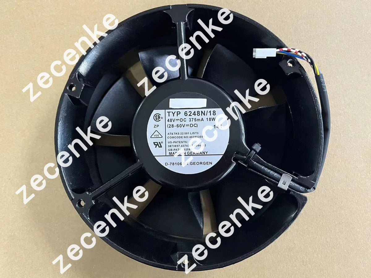48V 375mA 18W Aluminum Frame Cooling Fan 5pin for 6248N/18
