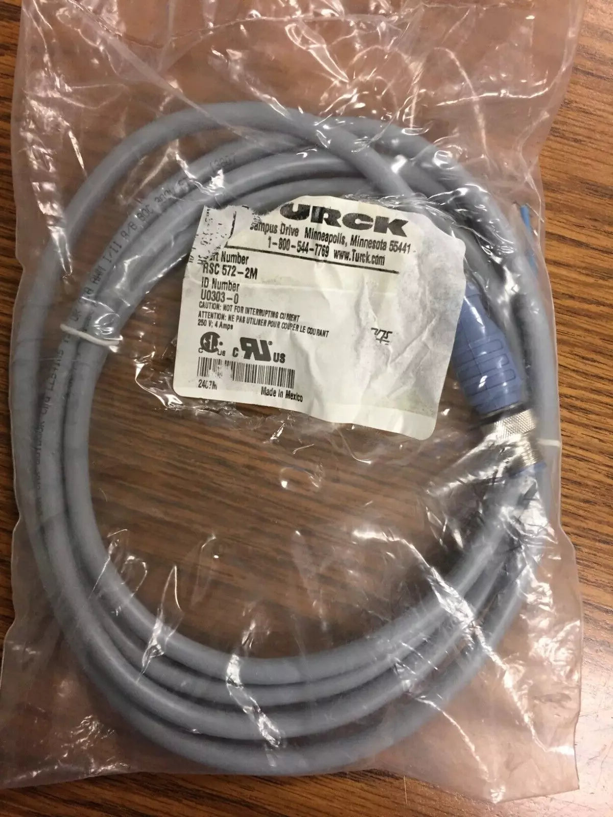 Turck RKC 572-2M, U5311-02 Cordset Cable