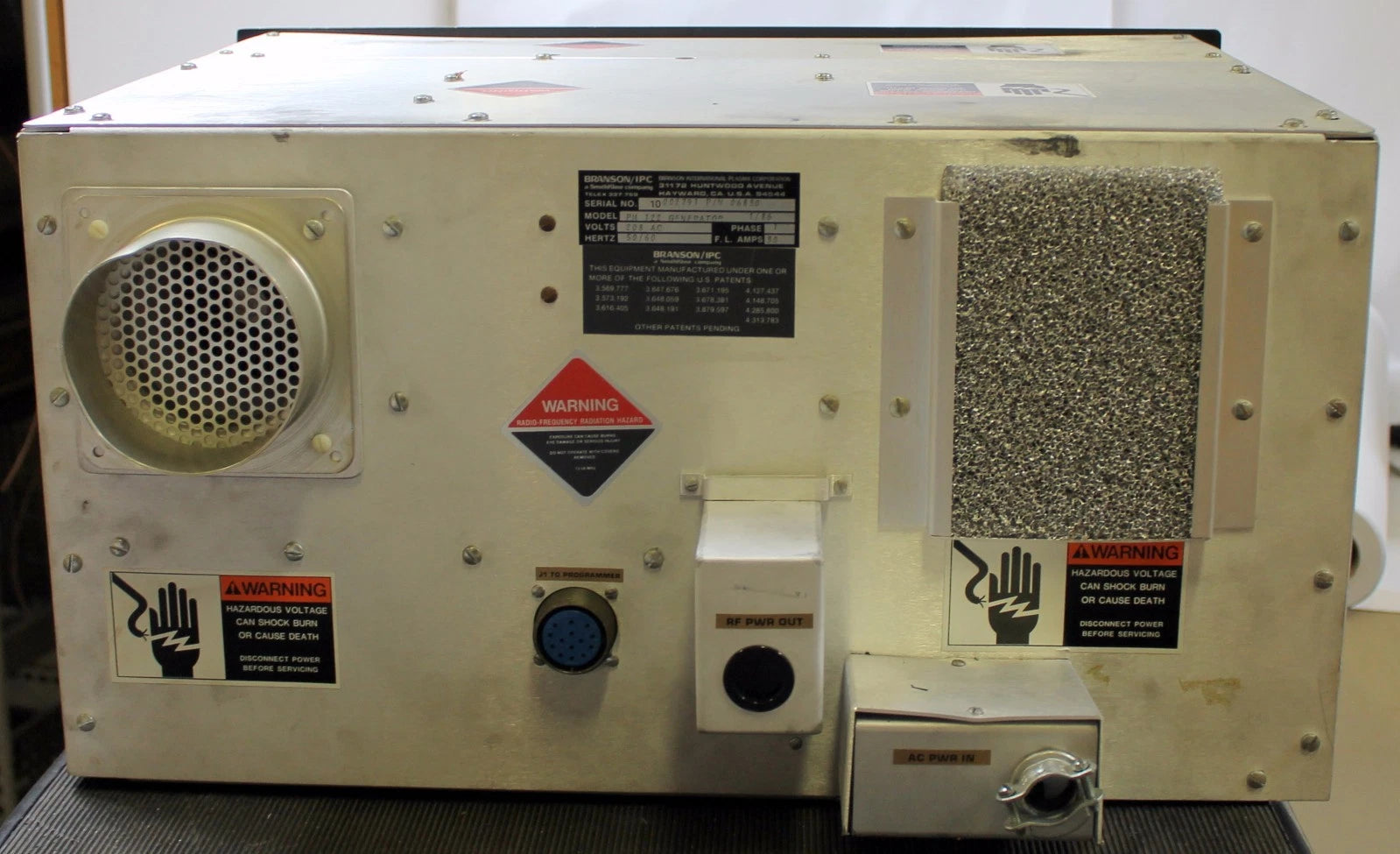 Branson / IPC PM 122 RF Generator 208 AC 50/60 Hertz