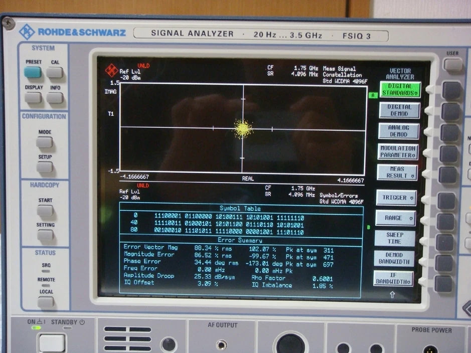Rohde&Schwarz FSIQ3 K10/K11/B4/B5/B8 20Hz-3.5GHz Spectrum Analyzer with TG