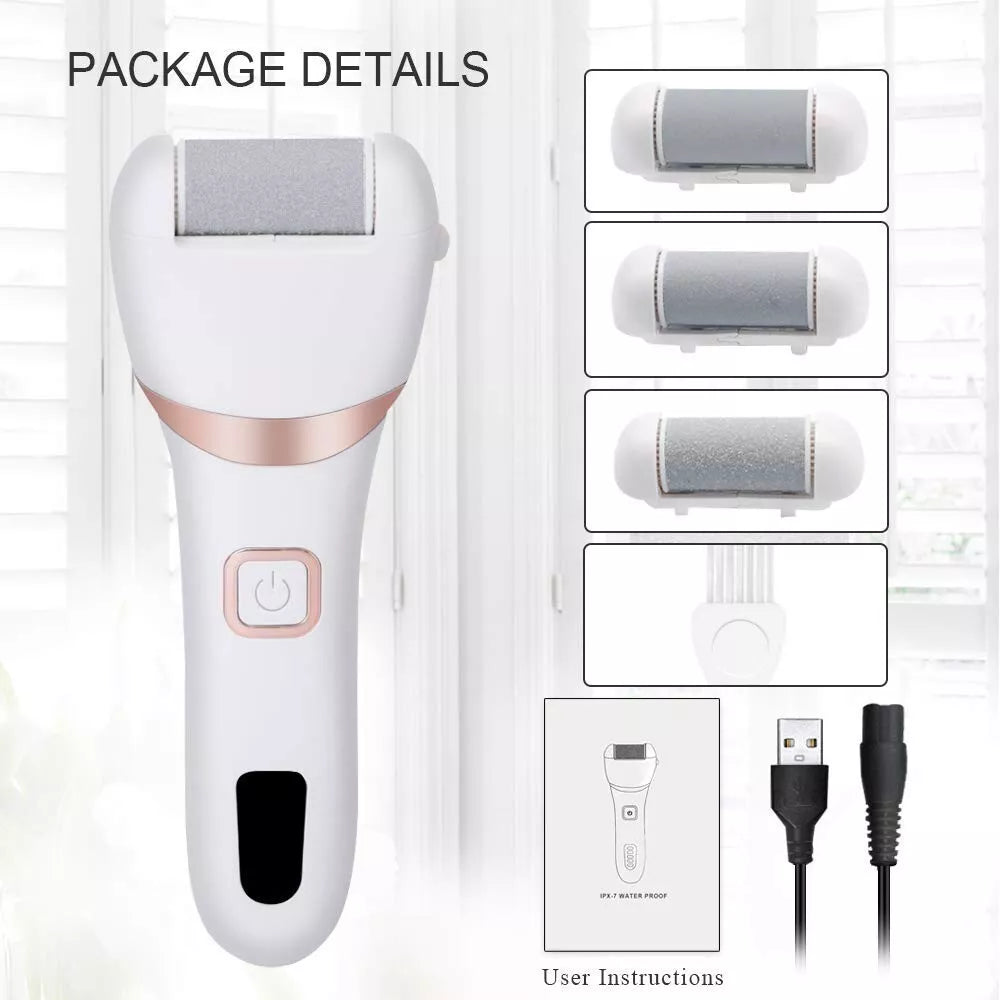Rechargeable Electric Callus Remover with LED Pedicure Tool