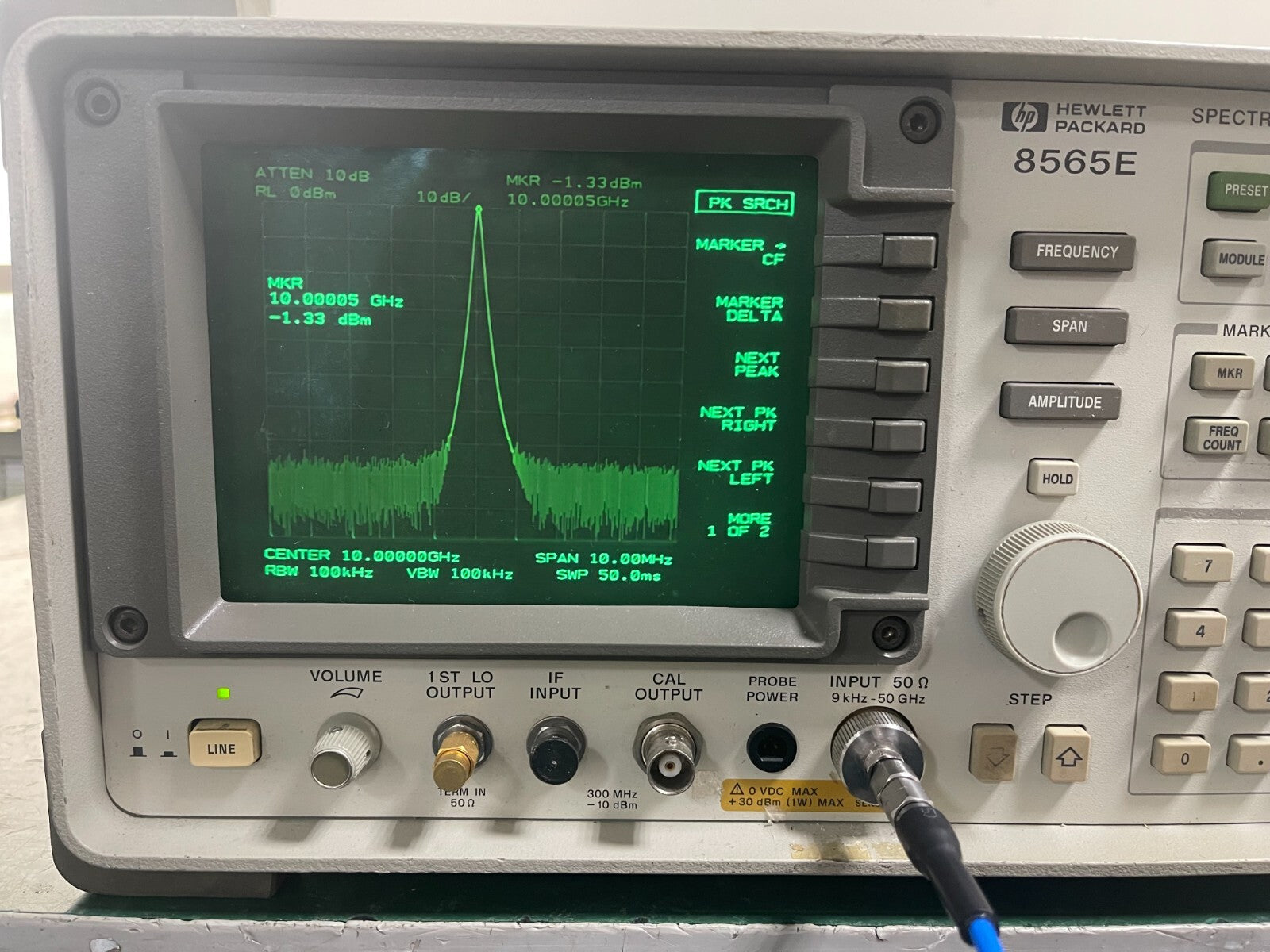 HP Agilent 8565E 9KHz - 50GHz Spectrum Analyzer w/ 85620A module_0262 - XG eqpt