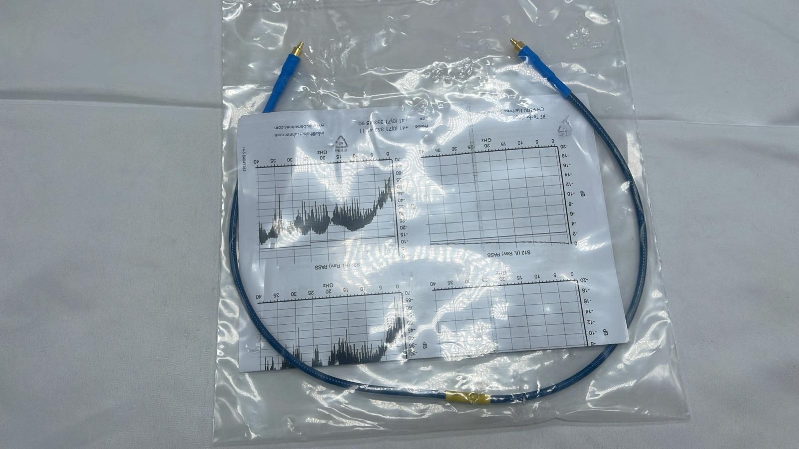 SF102E/11SK/11 610MM Connector Cable by HUBER+SUHNER