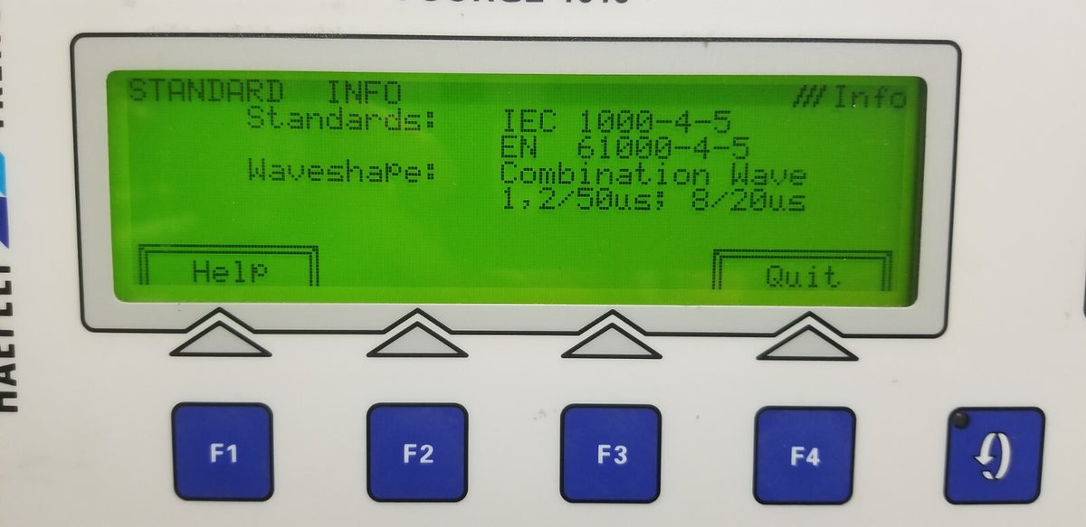 Surge Generator for EN 61000-4-5 Standards Compliance Test by Haefely