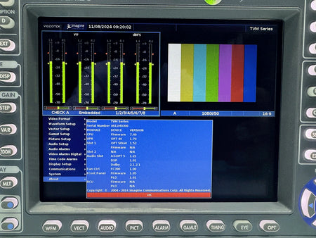 Harris TVM9140PKG HD with Active Options TVM-A3-OPT 5 Open Box