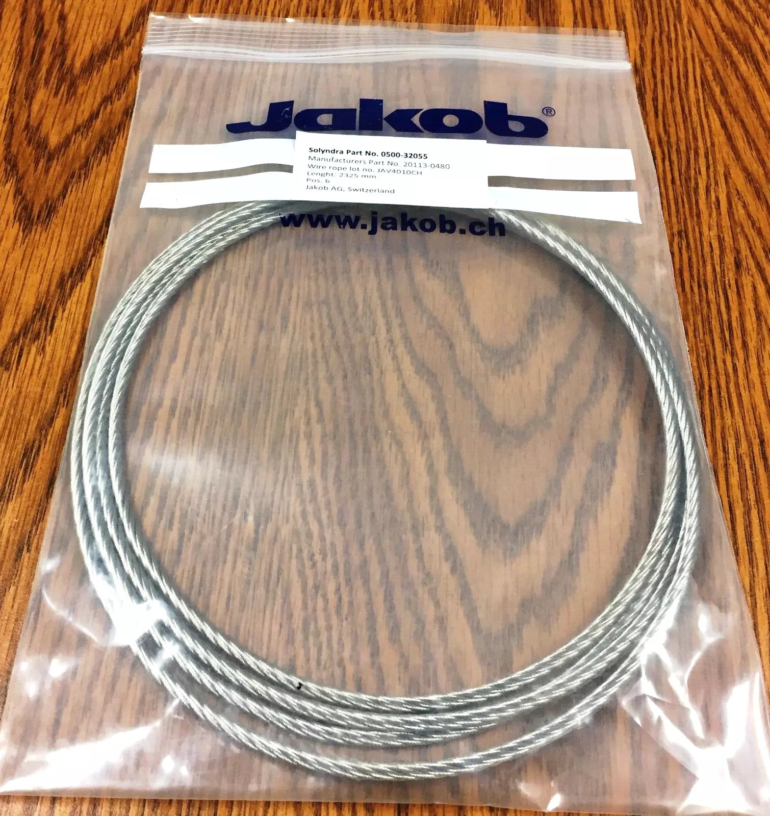 4mm Dia x 2325mm Long Endless Loop Stainless Steel Sling - Jakob 20113-0480
