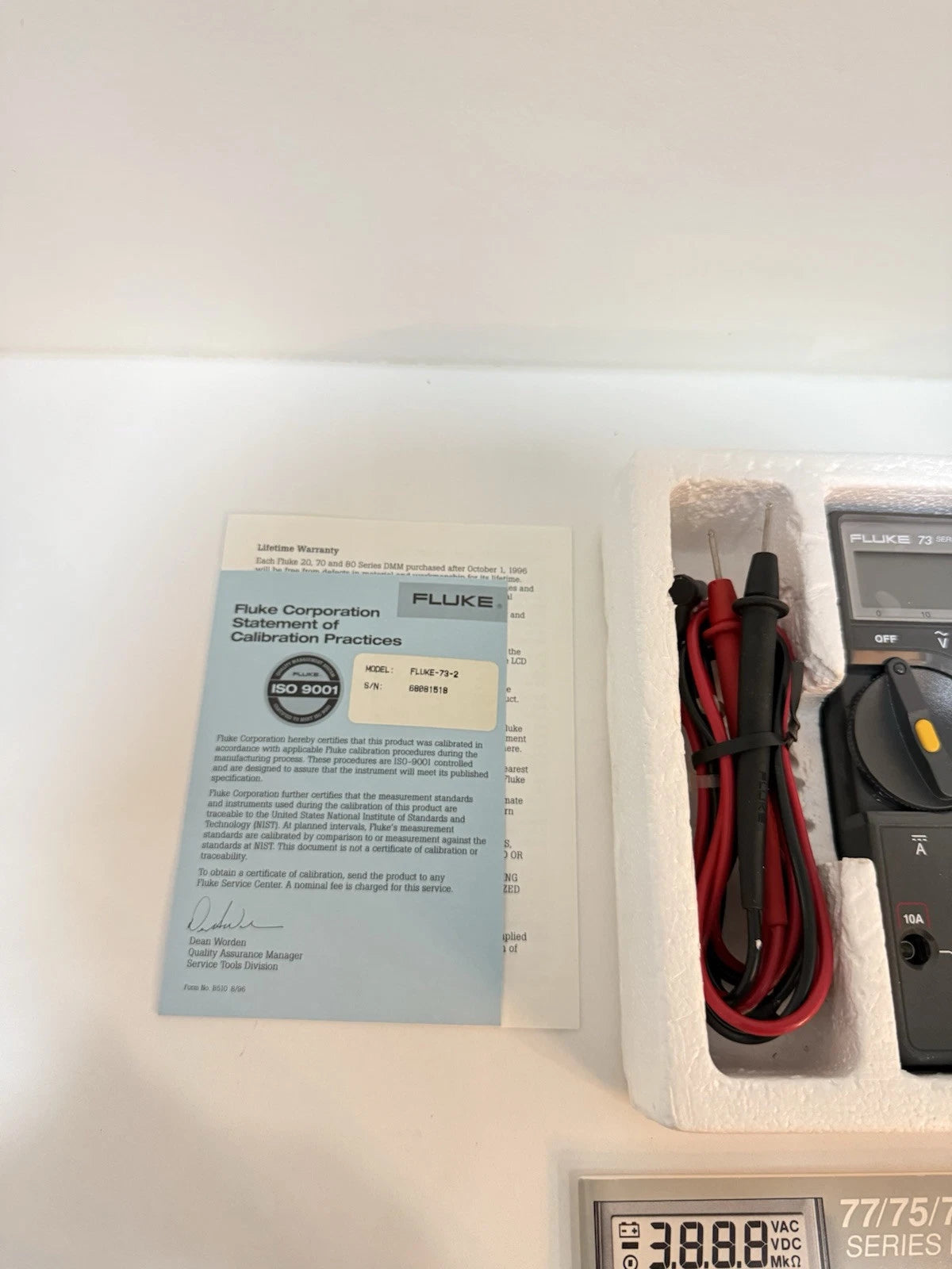 FLUKE 73 Series II Multimeter in New Factory Box - Tested & Fast Shipping