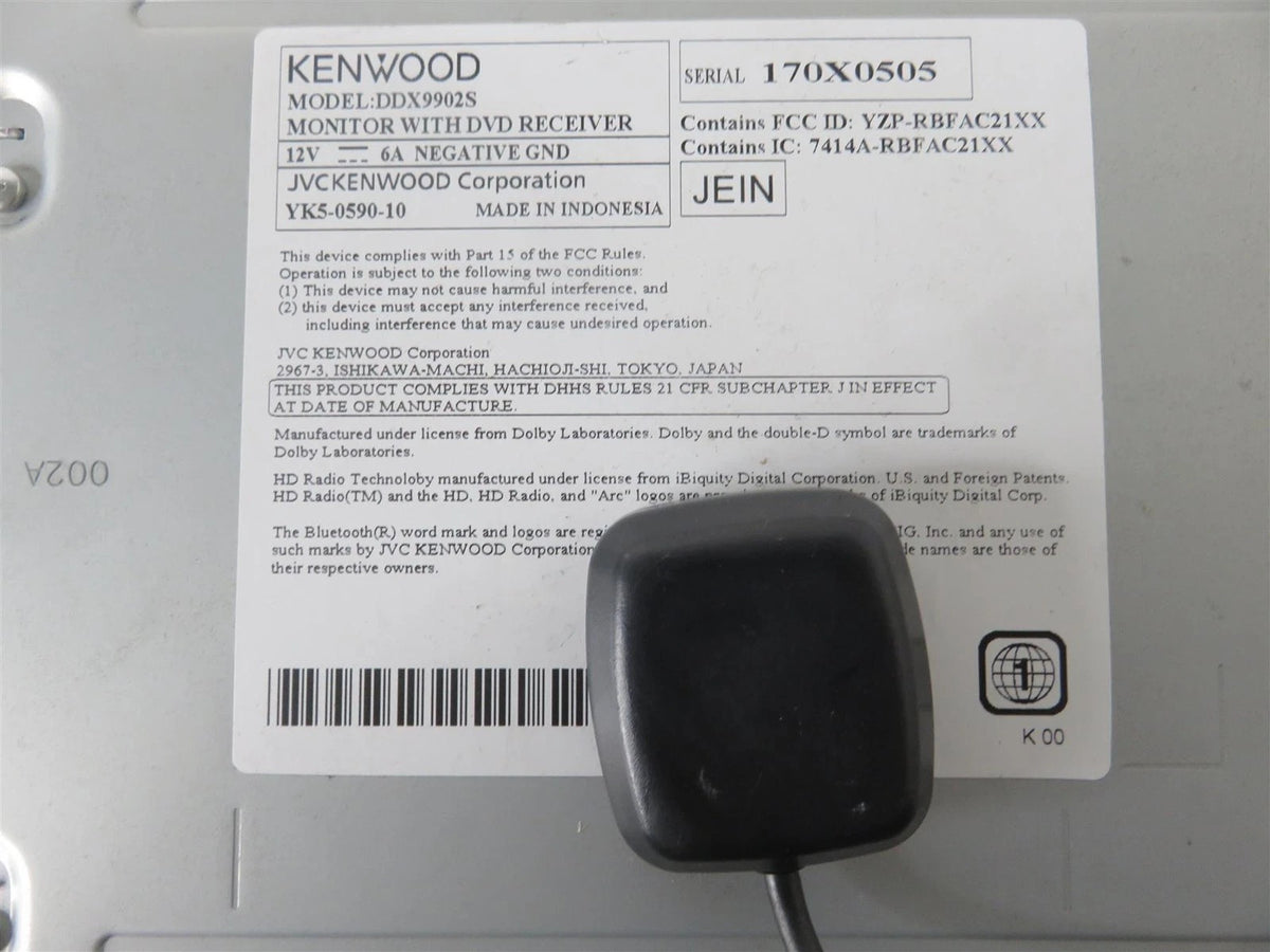 Kenwood eXcelon DDX9902S Android Auto, CD/DVD HD Radio