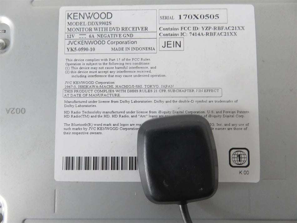 Kenwood eXcelon DDX9902S Android Auto, CD/DVD HD Radio