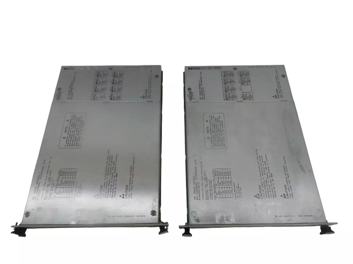 Lot of 2 HP 75000 Series C 64'' E1413A/B/C and E1413A