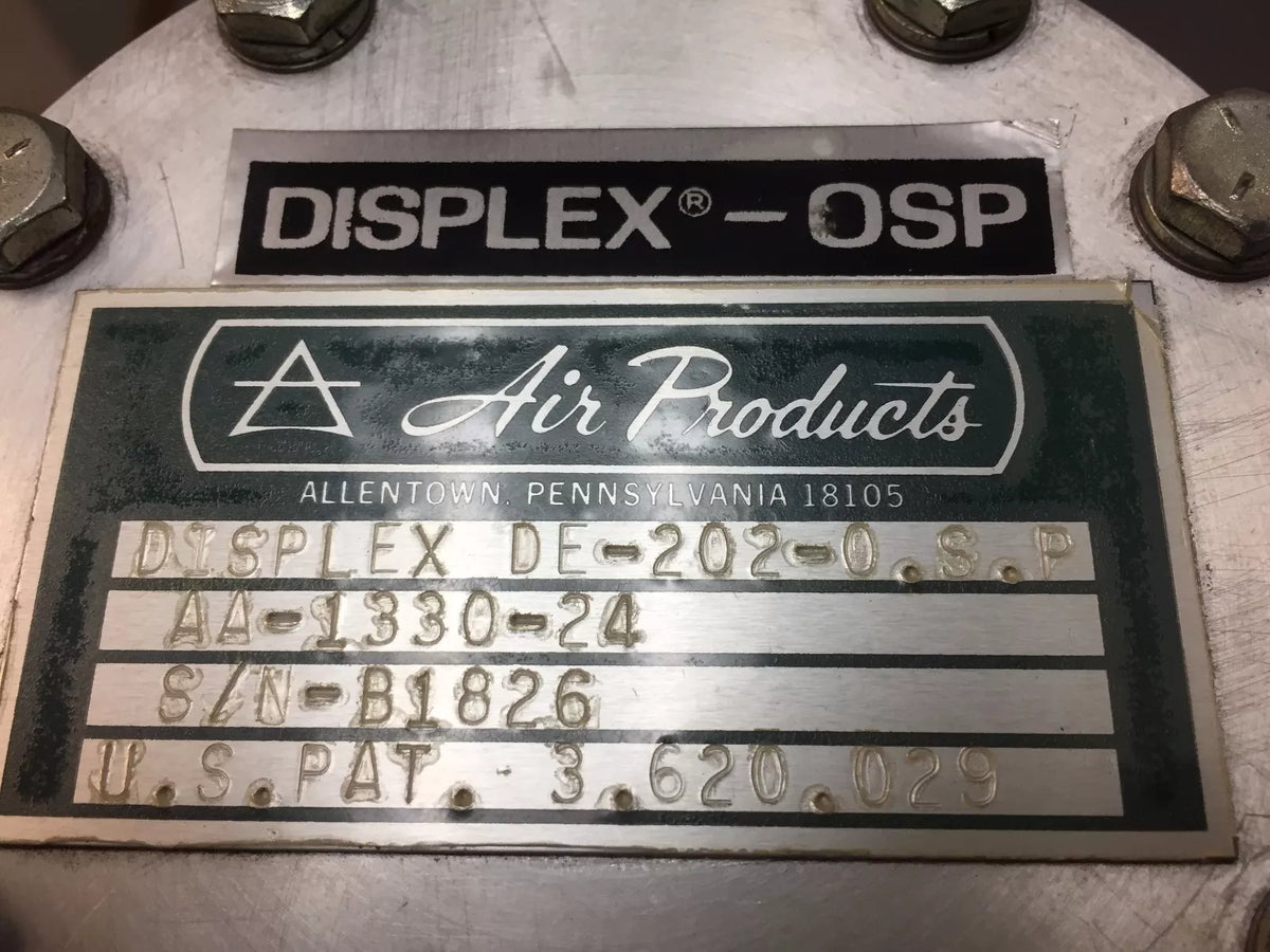Air Products Displex DE-202-O.S.P Pneumatic Cryocooler Cryo Pump with Regulator