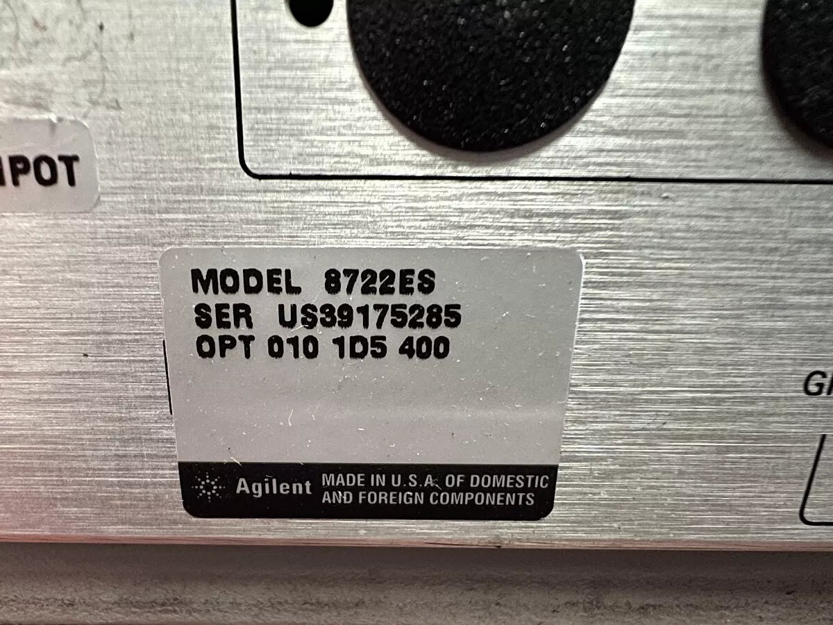 Agilent/Keysight 8722ES Opt 010 1D5 400, Vector Network Analyzer 50MHz to 40GHz