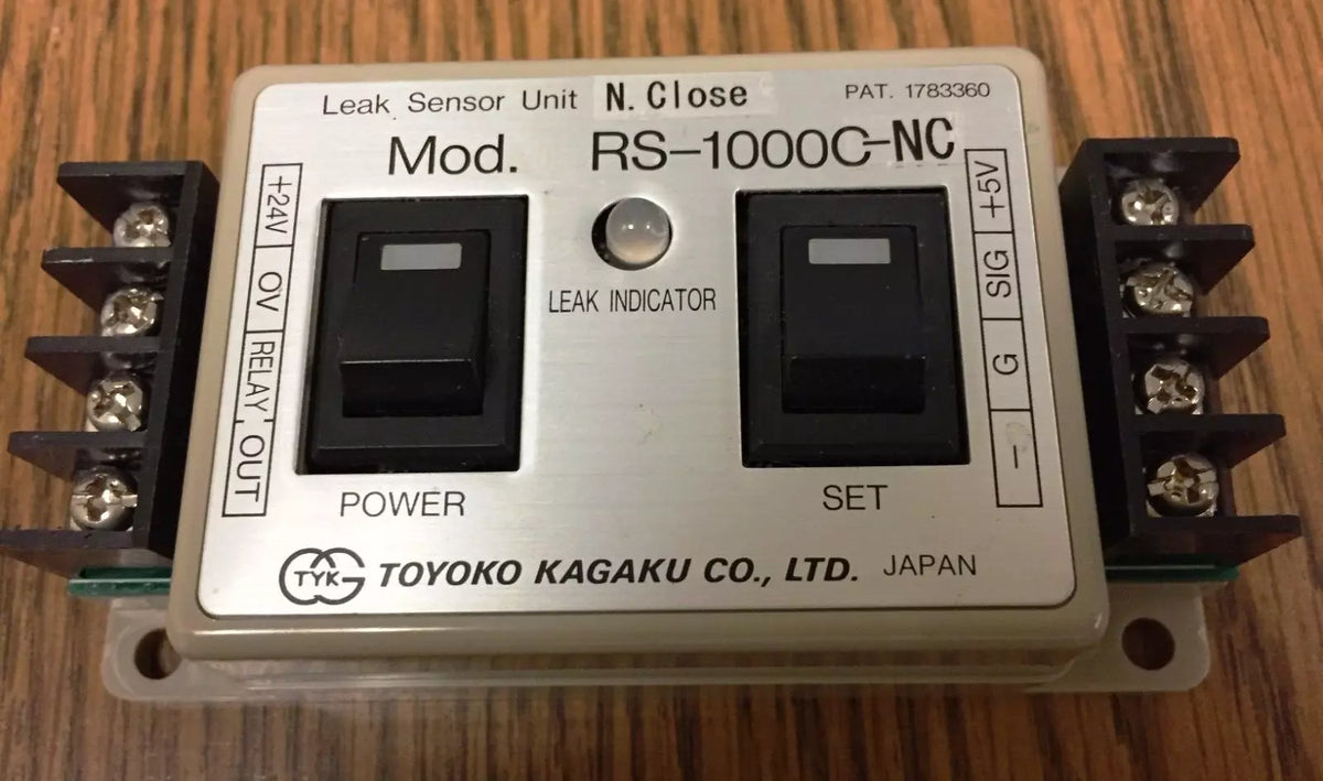 Toyoko Kagaku RS-1000C 24VDC Leak Sensor Unit