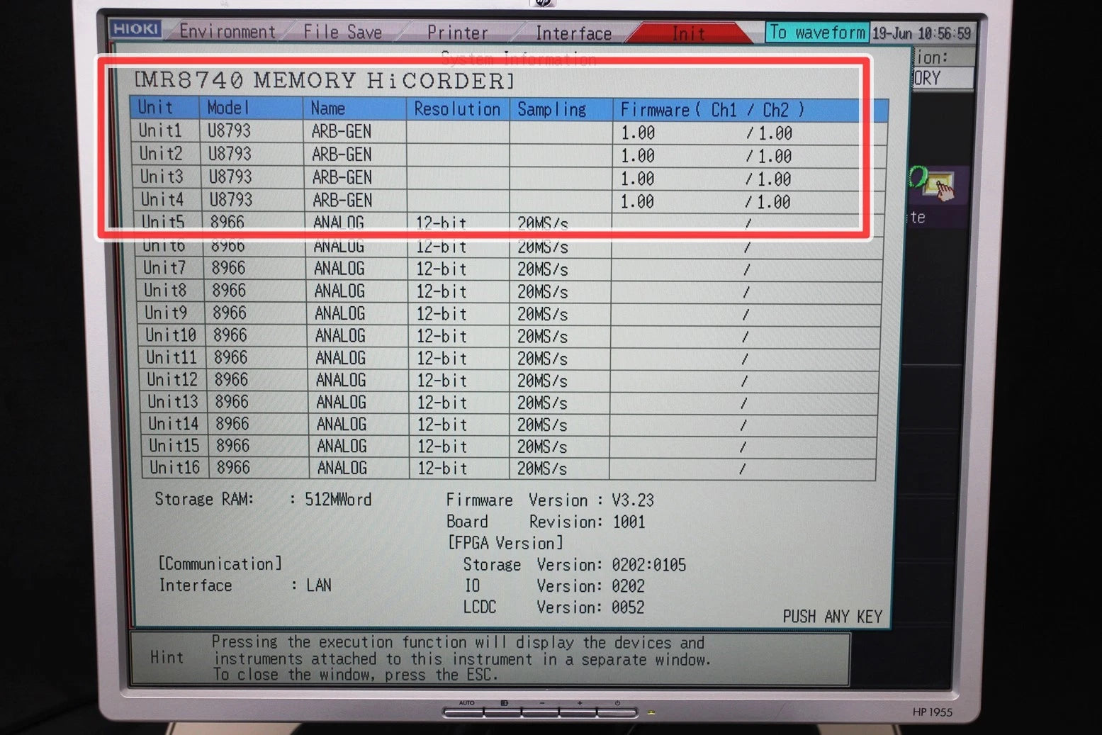 HIOKI U8793 Arbitrary waveform generating unit
