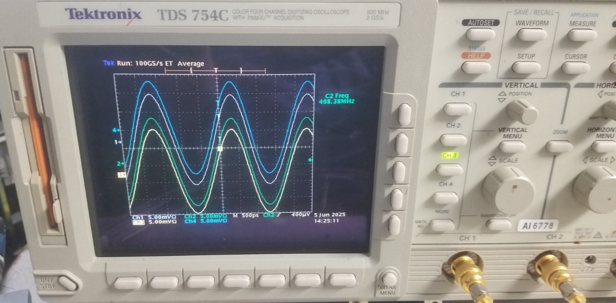 Tektronix TDS754C 500 MHz Digital Storage Oscilloscope