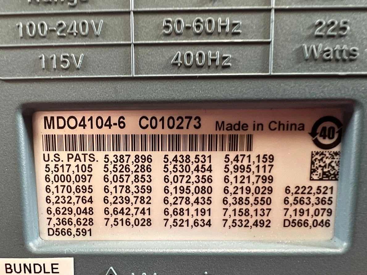 Tektronix MDO4104-6 Mixed Domain Oscilloscope, 6 GHz, 4-Channels