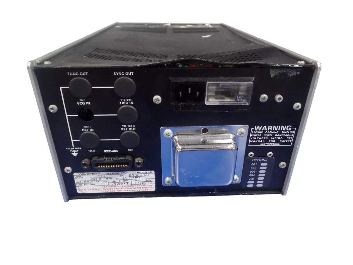 Wavetek Model 278 12MHz Programmable Synthesized Function Generator