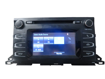 2014-2019 Toyota Highlander 86140-0E231 AM FM CD Touch Radio P11816