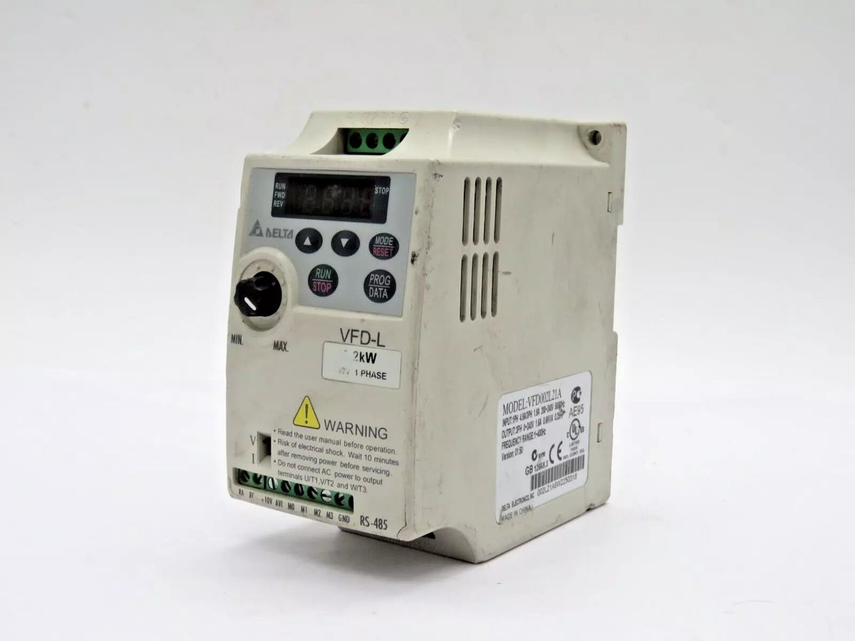 Delta VFD002L21A Variable Frequency Drive with DC Injection Brake IP20