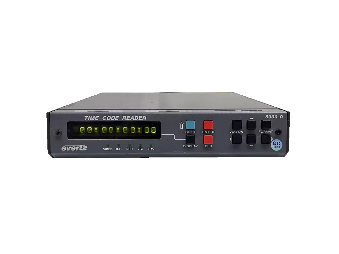 Evertz 5900D Timecode Reader with Video Time Display