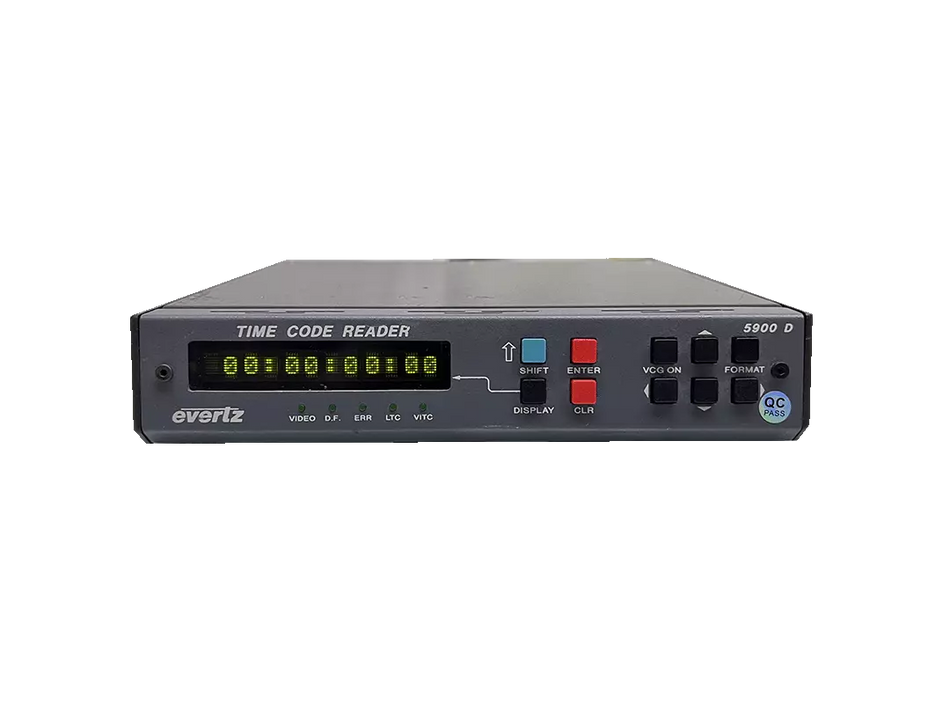 Evertz 5900D Timecode Reader with Video Time Display