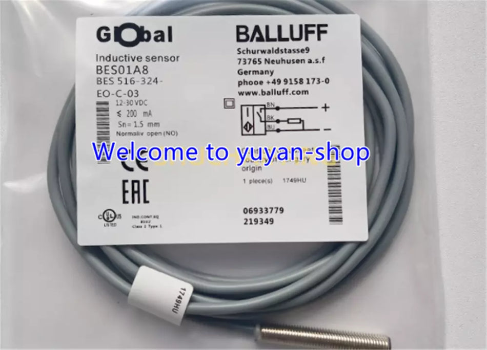 1PCS NEW FOR BALLUFF BES 516-324-EO-C-03 Proximity Sensor BES01A8