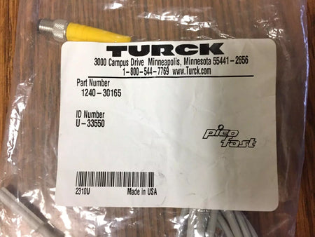 Turck 1240-30165 Proximity Sensor Cordset 3-Pin Connector with SMC D-M9N Auto-Switch