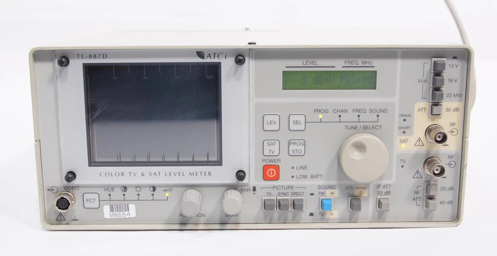 Atci Te-887D Cable TV Spectrum Analyzer TV And Satellite Spectrum Analyzer