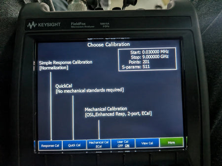 Keysight Agilent VNA Vector Network Spectrum Analyzer Fieldfox N9915A Cald 9 Ghz