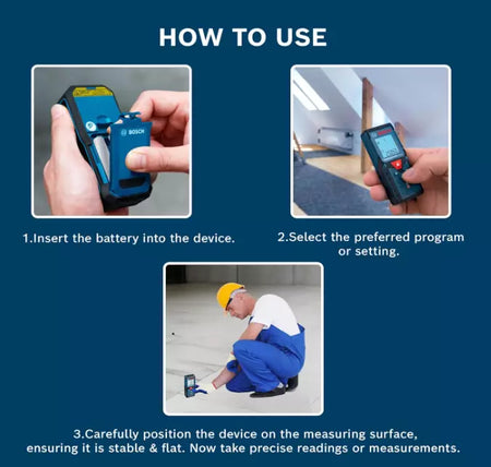 Bosch GLM 40 Laser Distance Measurer Professional Tool ±0.15m, 40m Range