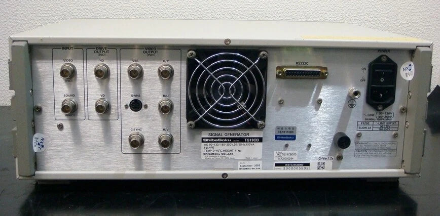 Shibasoku TG19CB TV Signal Generator - Professional Signal Testing Tool