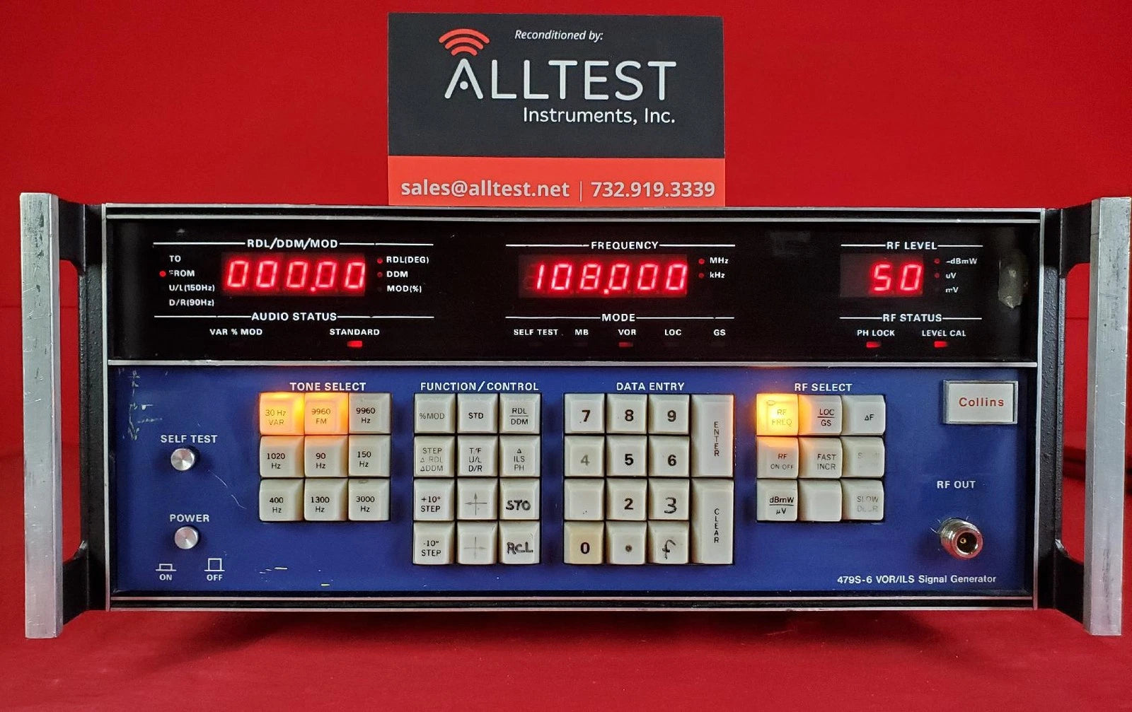 Rockwell Collins 479S-6 VOR / ILS Signal Generator, 566