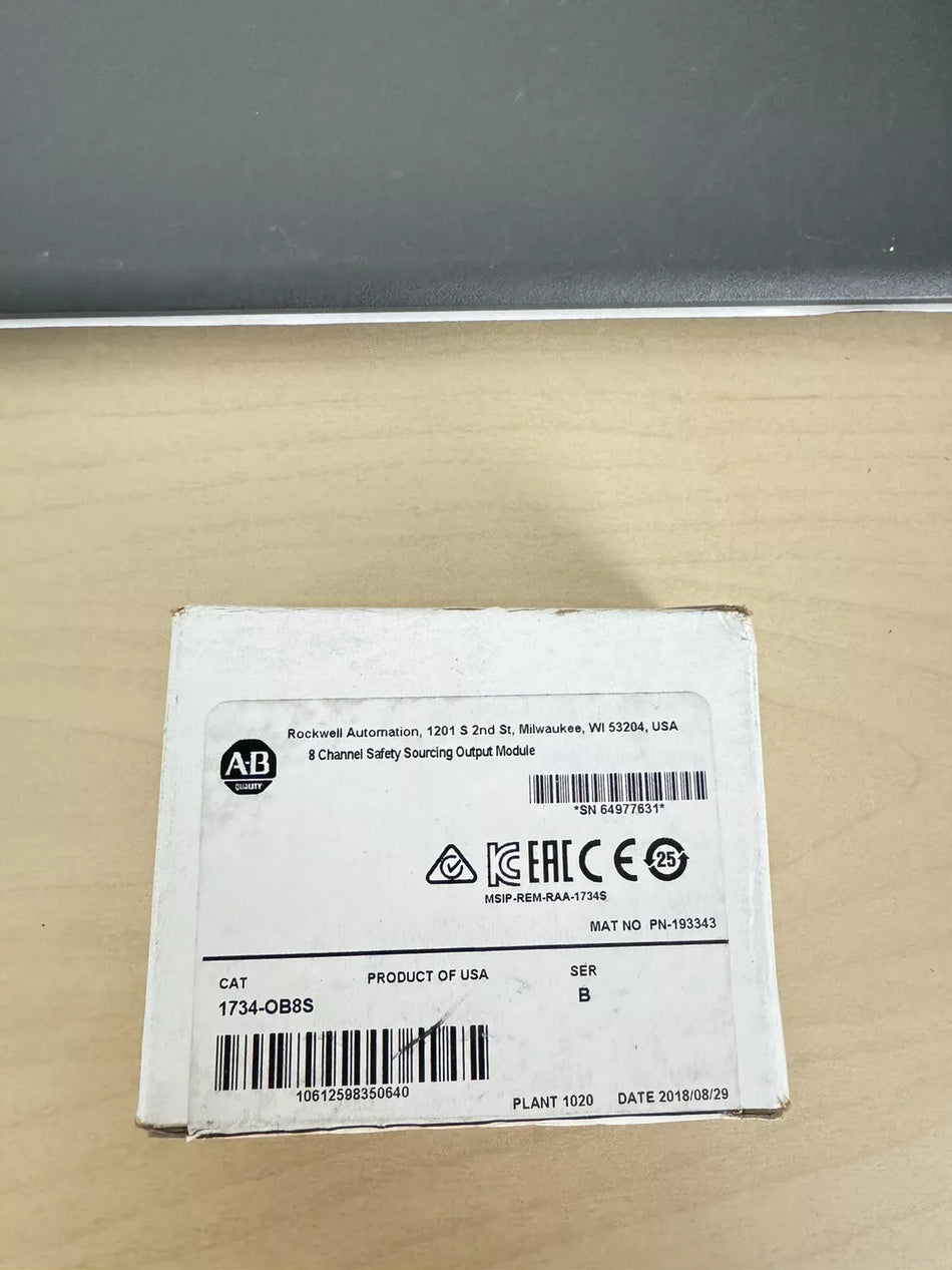 Allen Bradley 1734-OB8S Series B Output Module 1734OB8S