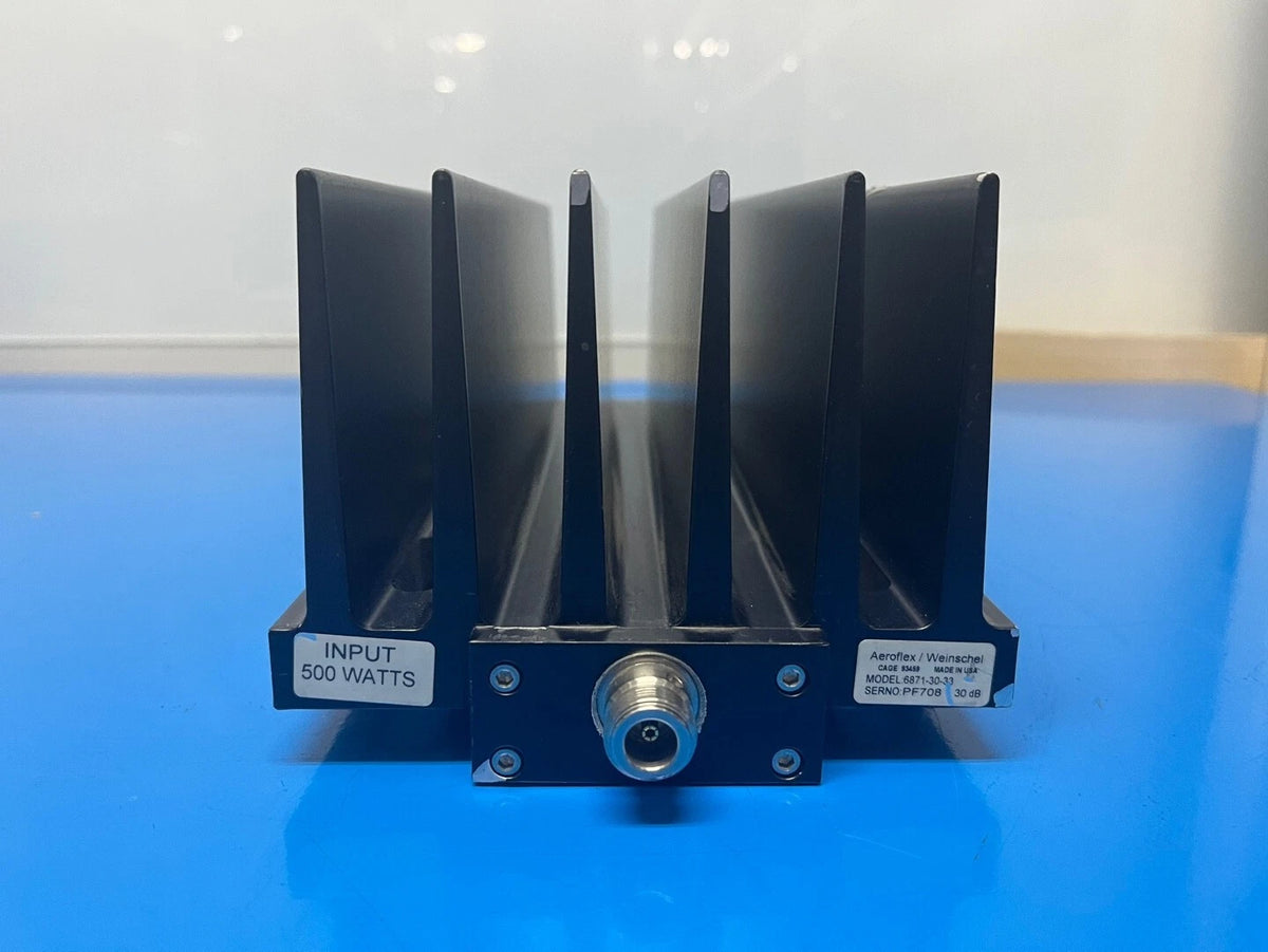 Aeroflex/Weinschel 6871-30-33 High Power Fixed Coaxial Attenuator (PF708)