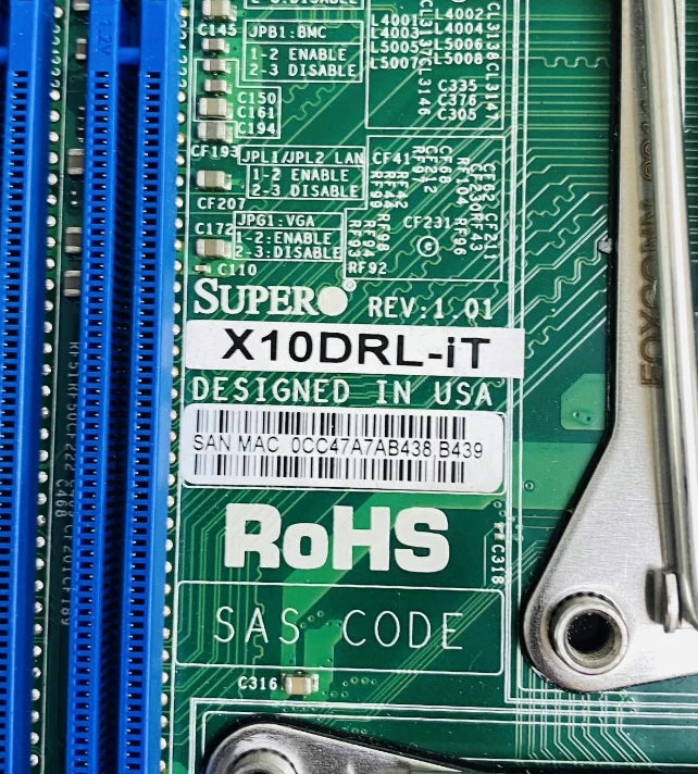 1pcs SUPER X10DRL-iT Server Motherboard