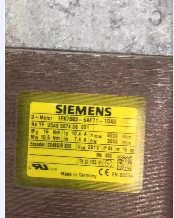 Siemens 1FK7083-5AF71-1DA0 Servo Motor for Industrial Automation