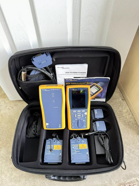 FLUKE NETWORKS DTX-1800 MM MFM2 Cable Analyzer Fiber Copper Certification Tester