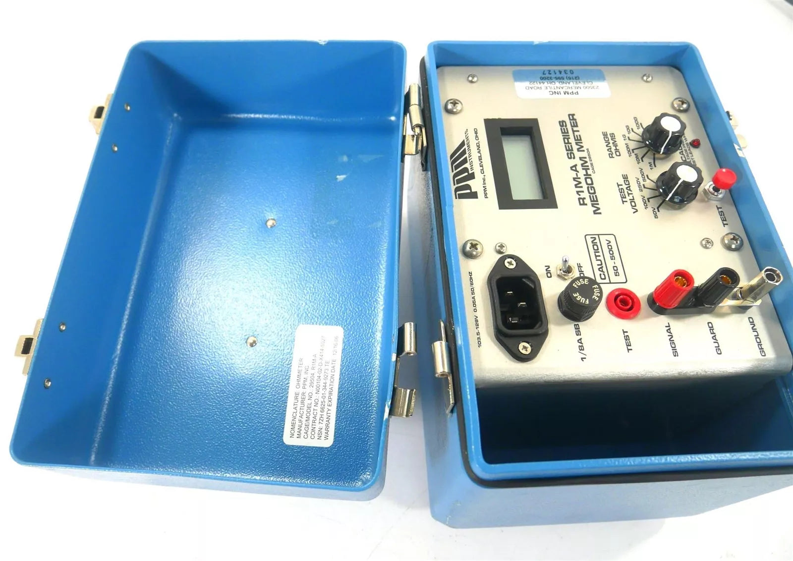 PPM R1M-A Megohm Meter for Accurate Electrical Insulation Resistance Measurement