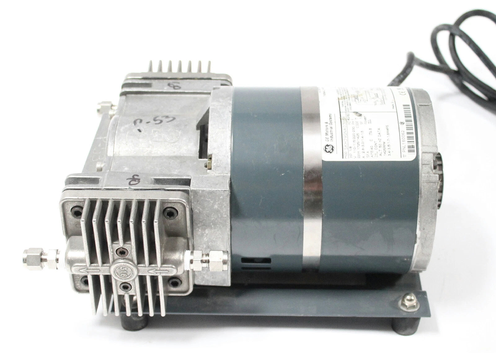 Air Dimensions 19320T Vacuum Pump with General Electric 5KH39QNA038BX 1HP Motor
