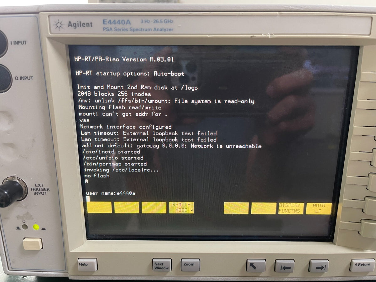 Agilent E4440A 3Hz-26.5GHz PSA Spectrum Analyzer _ 3981 - XG eqpt