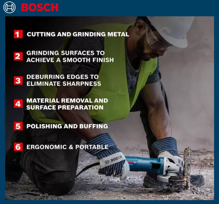 BOSCH Professional GWS 600 Angle Grinder for Versatile Cutting and Grinding