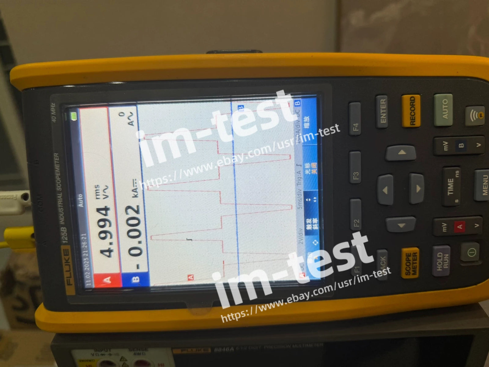 Fluke 125B Industrial Scopemeter 40MHz
