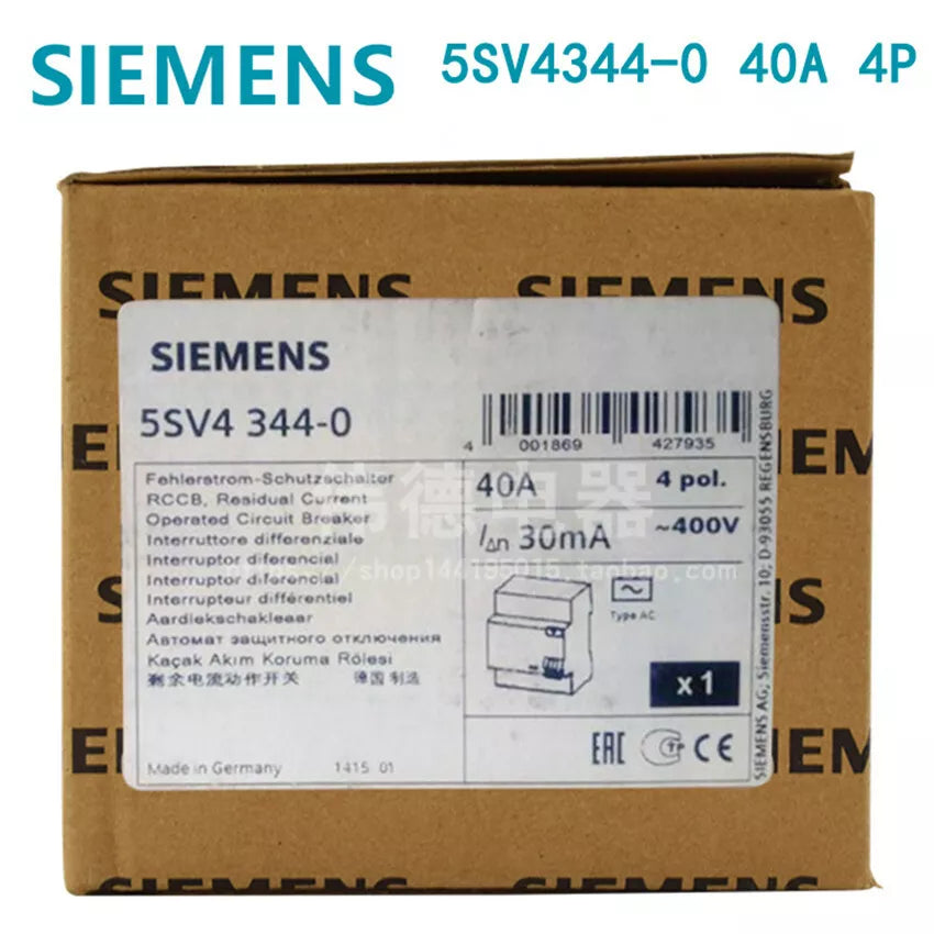 1PC NEW FOR SIEMENS Circuit Breaker 5SV4344-0 4P 40A