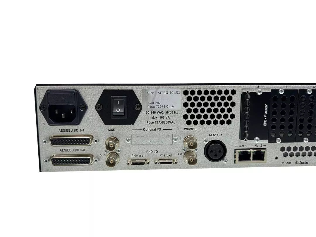 Avid MTRX Base Unit with 8 Channel Analog In/Out Cards MTRX-101586