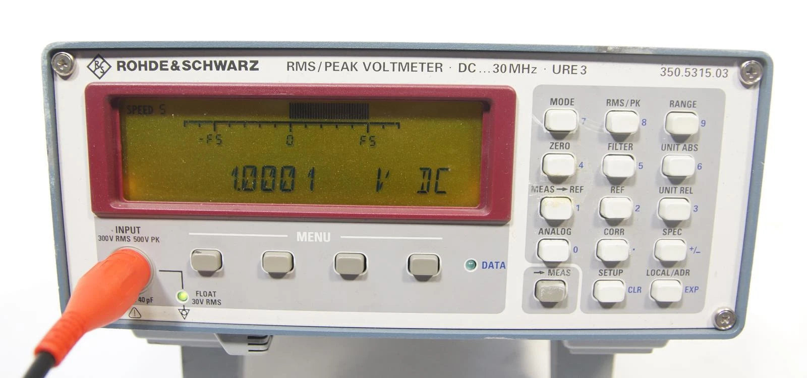 Rohde & Schwarz URE3 DC 30MHz RMS Peak Voltmeter 350.5315.03