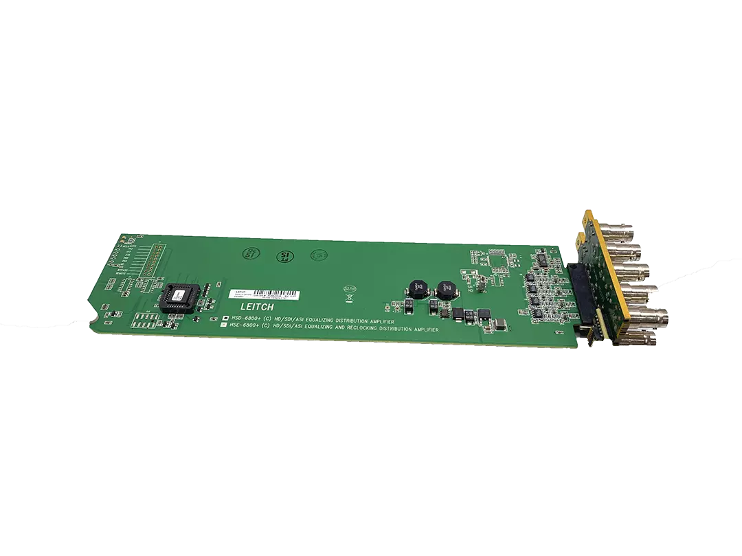 Leitch HSD6800+ 3G HD Equalizing Distribution Amplifier with HSD6800+D 1x8 Back