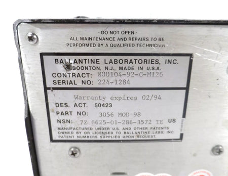 Ballantine AC Voltmeter 3056A-98 - High-Quality Voltage Measurement Tool