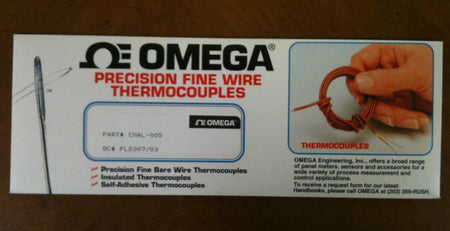 Omega CHAL-005 K-Type Thermocouple Pack of 5 pc